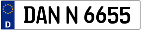 Trailer License Plate